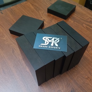 Blocs de bois d'ébène écologiques exotiques, style rustique, matériau de tournage en bois dur durable pour la fabrication de manches de couteaux, la sculpture et le tournage sur tour - Product Image 3