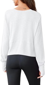 Fabricant de sweat-shirts pour femmes en gros, OEM, logo personnalisé, broderie personnalisée, sweat-shirt en molleton de coton de qualité supérieure à col rond - Product Image 5