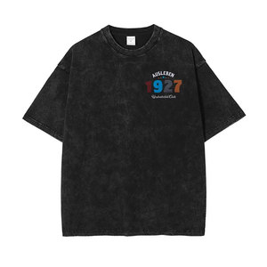 High Quality Men Luxury Custom Heavy 100% Cotton Oversize T Shirt Blank Heavyweight Oversized Boxy T-Shirt Custom Printed <b>Tshirt</b> - Product Image 2
