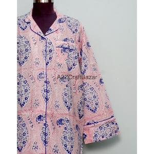 เดรสผ้าฝ้ายพิมพ์ลายดอกไม้สไตล์วินเทจโบโฮ  แบบมิดิ  รักษ์โลก  เหมาะสำหรับงานปาร์ตี้ฮิปฮอป  คอวี  แขนทรงกระดิ่ง  ติดกระดุม  ปรับได้ - Product Image 2