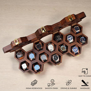 Caja de Madera para Relojes con Grabado Personalizado, Organizador de Almacenamiento de Relojes de Madera con Cerradura de AYAANS - Product Image 6