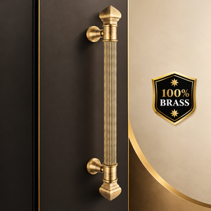 Manija de Puerta Doble Prince Brass para Puertas Exteriores y de Entrada, Acabado Mate Antiguo de Lujo para Sala de Estar - Product Image 3
