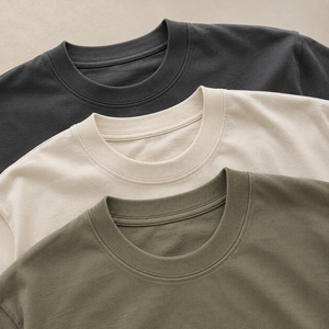 T-shirt en coton 100% de haute qualité, 250 g/m², t-shirt décontracté surdimensionné pour homme, t-shirt en coton 100% uni, t-shirt personnalisé - Product Image 1