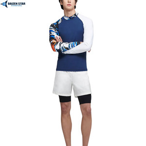 Long Sleeve Rashguard Men Breathable Stretch Sports Shirt Quick Dry Fitness UV Protection - Product Image 6