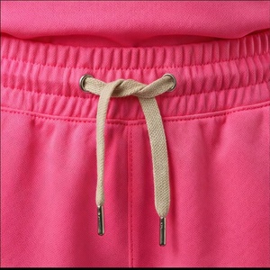 Conjunto Deportivo de 2 Piezas para Mujer, Camiseta Rosa de Manga Corta con Cuello en V y Pantalones Cortos por Encima de la Rodilla, Tejido Transpirable Informal - Product Image 5