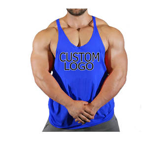 Wholesale Men's Gym Fitness Tank Tops Breathable Casual Eco-Friendly Quick Dry Compression Customized OEM Knitted Plus Size - Product Image 6