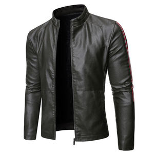<b>SMART</b> SHINE ENTERPRISES <b>Men</b> Premium Leather <b>Jacket</b> Soft Comfortable Full Zip Casual Durable Regular Fit Winter Quick Dry - Product Image 4