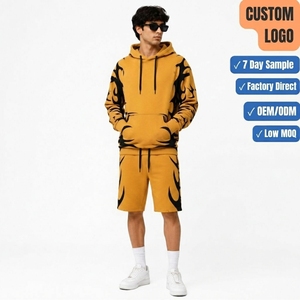 Ensemble sweat à capuche et short en molleton personnalisé, vente en gros, fabricant B2B - Product Image 1