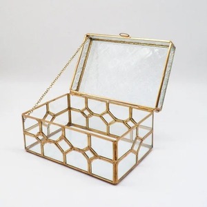 Boîte de rangement pour bijoux en métal décorative de luxe, fabriquée à la main, pour cadeau de mariage et décoration intérieure - Product Image 3