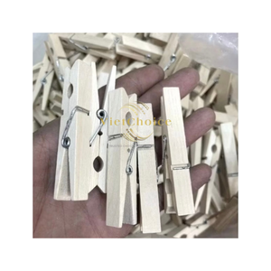 Vietchoice Vietnam Wholesale Custom Decorative Wooden Pegs Best Price High Quality Eco-Friendly Bamboo Mini Clothes <b>Clips</b> from - Product Image 4