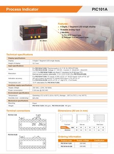 จอแสดงผล LED สีแดง 4 หลัก รุ่น Selec PIC101A-VI-230 สำหรับแสดงสถานะกระบวนการ พร้อมอินพุตแรงดันและกระแสไฟฟ้า ขนาด 48 x 96 มม. ใช้ไฟ AC 230V - Product Image 5