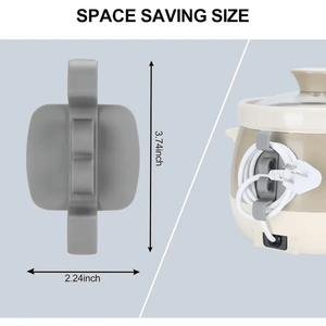 อุปกรณ์จัดเก็บสายไฟแบบอัพเกรด 10 ชิ้น ที่พันสายไฟและเก็บสายไฟสำหรับเครื่องใช้ไฟฟ้า อุปกรณ์เสริมสำหรับจัดการสายเคเบิล - Product Image 2