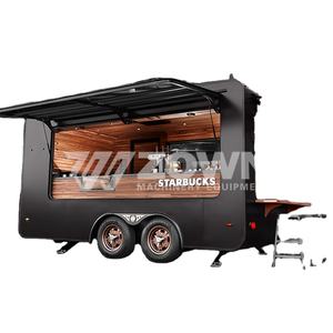 Camion de nourriture mobile vintage équipé bar de rue pour café léger petit déjeuner beignets desserts remorque de camion de nourriture mobile en fibre de verre - Product Image 1