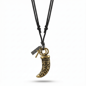 Vintage Claw 1.5-Inch Rose Gold Plated Stainless Steel Pendant with Adjustable Leather Rope for Men & Boys - Product Image 3