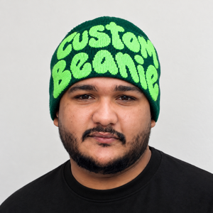 Bonnet en tricot surdimensionné Rexfit Sports avec lettres personnalisées en relief, 100 % acrylique, respirant, imperméable, unisexe, streetwear - Product Image 1