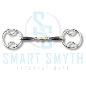 Mors de cheval professionnel en acier inoxydable avec anneau lâche et lozenge en cuivre pour l'équitation et l'entraînement - Product Image 2
