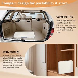 Table pliante en aluminium d'extérieur 70x50x60cm pour le camping, solution portable et pratique - Product Image 6