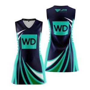wholesale Women Netball Sleeveless <b>Tank</b> <b>Top</b> Sublimation Printed <b>dress</b> jersey Logo Breathable Polyester Uniform for Adults - Product Image 3