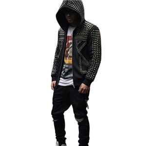 Clous à capuche personnalisés en strass, surdimensionnés, lourds, de haute qualité, pour hommes, sweats à capuche unisexes, sweats à capuche vierges pour hommes - Product Image 1