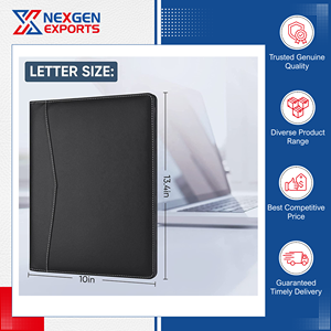 Fabriqué en Inde, qualité exceptionnelle, dossier de présentation multifonctionnel en cuir PU pour le bureau, l'école et la maison - Product Image 2