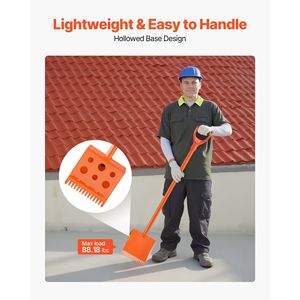 1 pelle à tuiles avec poignée en D, haute dureté 45 #   Barres de déchirement de toiture en acier légères pour déchirer facilement les tuiles – Catégorie : Outils de déchirement de toiture - Product Image 4