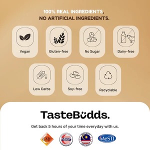 TASTEBUDDS Lot de 5 substituts de repas liquides instantanés en soupe, chocolat et sel marin, durée de conservation de 24 mois à température ambiante - Product Image 5