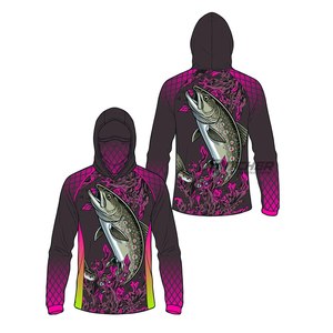 Chemise de pêche à capuche respirante et imperméable par sublimation, fabriquée au Pakistan pour la pêche en haute mer - Product Image 3