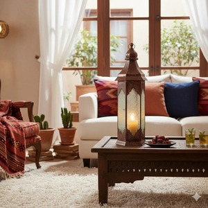 Handmade Brass Moroccan <b>Lantern</b> With Candle Holder For Home Decoration - Product Image 5