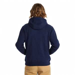 Sweat-shirt à capuche bleu marine pour homme, décontracté, uni, à manches longues, avec poche kangourou - Product Image 2