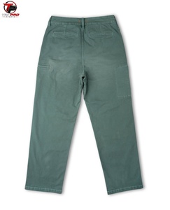 Jean cargo vert délavé coupe droite pour homme, style streetwear - Product Image 6