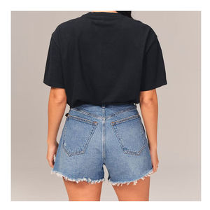 Trendy women denim shorts with modern street style and soft fabric for comfortable casual fashion. - Product Image 2