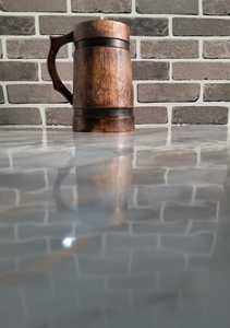 แก้วกาแฟไม้ลายเรียบทำมือขายดีที่สุด ปลอดภัยสำหรับเครื่องล้างจาน มีจำหน่ายจำนวนมาก ผู้ผลิตจากอินเดีย งานฝีมือเหนือกาลเวลา - Product Image 4