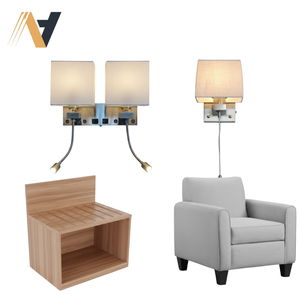 Ensemble de mobilier d'hôtel moderne - Panneaux de mobilier en MDF avec finition HPL - Fournisseur clé en main au Vietnam pour les projets de qualité Inn - Product Image 2