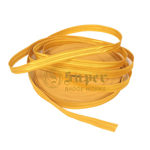 Trenza ceremonial de piloto naval con hilo metálico dorado y plateado para adornos de uniforme de primera calidad - Product Image 2