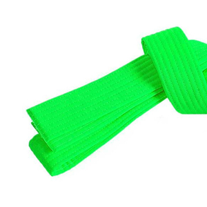 Cinturones de Artes Marciales 100% Algodón al por Mayor OEM, Cinturones Personalizados de Doble Tira para Judo, Karate, Taekwondo, BJJ, para Niños, Elásticos, de Cintura Alta, 32 mm - Product Image 3