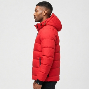 Customized Casual Winter Puffer <b>Jacket</b> Stand Woven Solid-Pattern 100% Polyester Polyester-Lined Wholesale Bulk Sale OEM New - Product Image 6