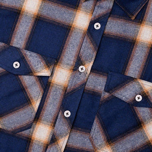 Camisas Casuales de Franela Transpirable de Alta Calidad para Hombre / Camisas de Vestir con Cierre Personalizado Más Vendidas en Línea - Product Image 6