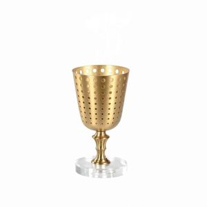 Quemador de Incienso Bakhoor de Metal Personalizado al por Mayor con Base de Madera, Souvenir de la Ciudad de Baréin, Porta Incienso para Decoración de Sala de Estar o Escritorio - Product Image 6