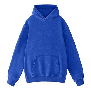 Custom Women's Eco-Friendly <b>Waterproof</b> Winter Plain Oversized Cotton Blend Hoodie Sweatshirt with Pockets - Product Image 6