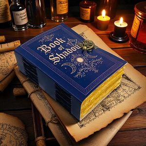 <b>Book</b> of <b>Shadows</b> Herb Heritage Blue Leather Grimoire Blank Spell <b>Book</b> Witchcraft Handmade Journal Gift - Product Image 3