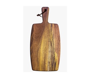 Tabla de cortar rectangular de madera de acacia ecológica con asa, paquete de una sola pieza, tabla de cortar de madera para cocina al mejor precio - Product Image 5