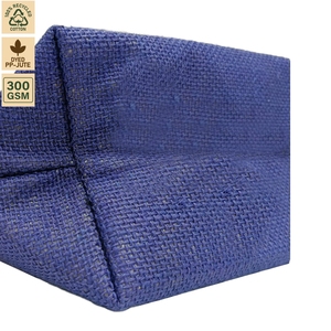 Sac de plage en toile de coton laminée 300 GSM, sac de voyage de plage 35x29x12 cm, logo personnalisé, vente en gros, OEM, marque privée, modèle SNC99 - Product Image 6