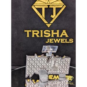 Pendentif personnalisé de luxe serti de diamants Moissanite VVS en argent sterling 925, style hip-hop, par Trisha Jewels - Product Image 5