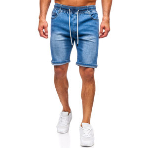 Wholesale New High Quality Eco-Friendly Summer Denim Shorts Men Plus Size High Stretch Sports Casual Hip Hop Straight Snow Wash - Product Image 5