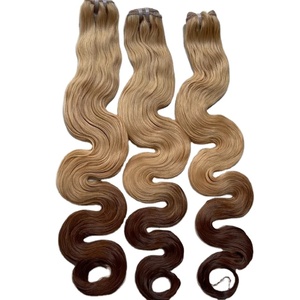 Extensions de cheveux humains 100% vierges, ondulées, d'un seul donneur, super double trame, pointes plates, clips adhésifs, prix de gros - Product Image 3
