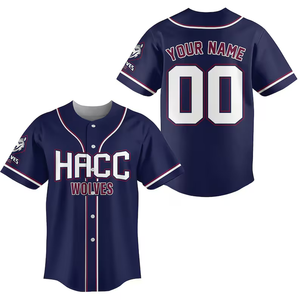 Camiseta de Béisbol Profesional Ligera de Secado Rápido con Botones para Equipos, Clubes y Eventos Deportivos - Product Image 1