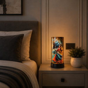Radha Krishna LED Table Lamp Divine Spiritual <b>Night</b> <b>Light</b> Decorative Home Temple Bedroom USB Powered Acrylic Gift 9.5 Inch Lamp - Product Image 2