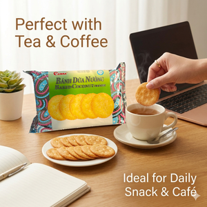 Wholesale Bestprice Coconut Crackers Crispy Sweet 160g Round Snack ODM Direct From Factory Very Cheap - Product Image 1