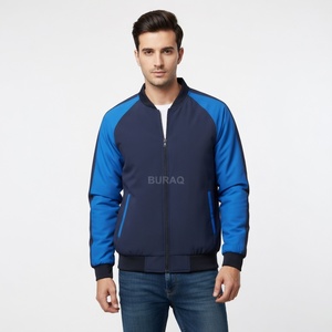 Chaqueta Bomber Varsity Formal para Hombre, Gruesa, Invernal, Ecológica, Transpirable, con Logotipo Frontal - Product Image 1