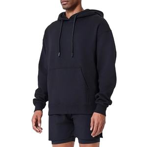 Sudadera con capucha de gran tamaño Unisex de alta calidad, sudadera de algodón con logotipo personalizado, elementos esenciales de invierno para hombres de peso pesado - Product Image 3